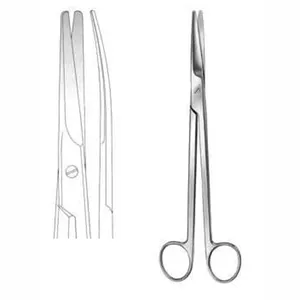 Operando a tesoura reta e curvada 5,5 "de Mayo Scissor personalizou o meio cirúrgico médico ortopédico chapeado ouro