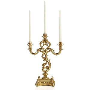 Elegantes y altos candelabros de metal para una elegante mesa en recepciones de bodas y decoración de interiores de hoteles de lujo - Product Image 4