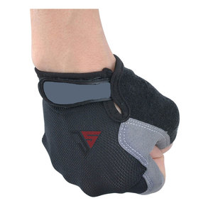 Medio dedo, venta al por mayor, material de guante de ciclismo personalizado, tela de poliéster usada/malla perforada/cuero sintético, cierre de correa - Product Image 4