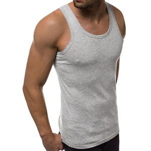 Ropa para hombre, camiseta sin mangas de gimnasio, camisetas sin mangas acanaladas de algodón para hombre, camisetas sin mangas para hombre - Product Image 2