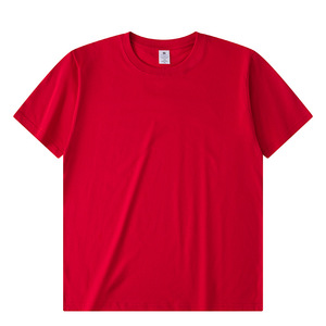 เสื้อยืดโปรโมชั่นขายส่งจำนวนมาก สีลูกกวาด ยูนิเซ็กส์ ทรงหลวม สบายๆ แขนสั้น เสื้อยืดสำหรับงานเลี้ยงรุ่น - Product Image 5