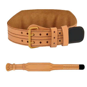 เข็มขัดยกน้ำหนักหนังวัวสำหรับออกกำลังกายยกน้ำหนักปรับแต่งโลโก้ได้ - Product Image 6