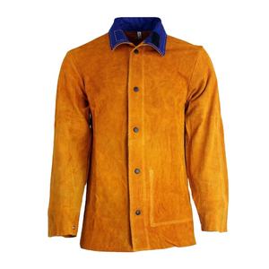 Chaqueta de Soldador Ignífuga, Chaqueta de Soldadura de Cuero Vacuno Resistente a las Llamas, Chaqueta de Soldadura de Cuero FR - Product Image 3