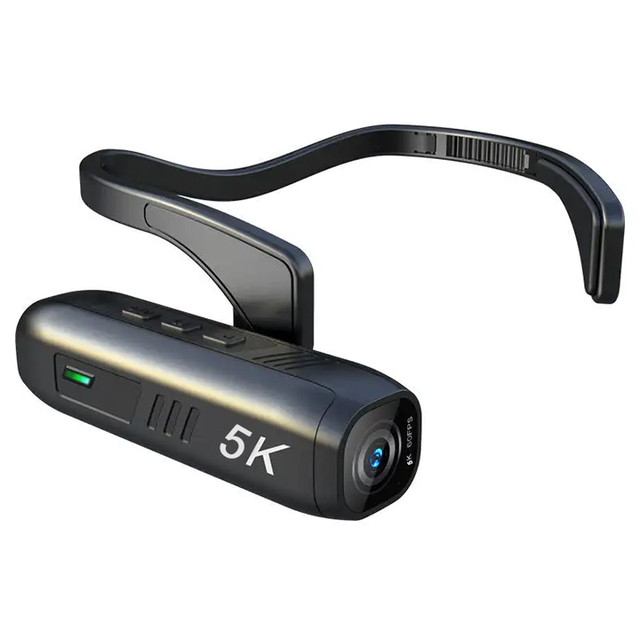Wearable Head Mounted Camera with CMOS Sensor 170 Wide Angle WiFi Type-C Interface-Camcorder & Webcam