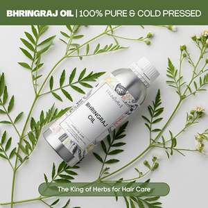 Aceite Orgánico de Bhringraj para Cabello Dañado, Hidratante, Vegano, a Base de Aceite de Coco Herbal, Nutritivo - Product Image 2