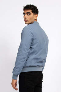 Logotipo personalizado bordado/estampado hombres Casual Momber cubierto Zip up tejido poliéster algodón al aire libre primavera otoño chaqueta de hombre - Product Image 4