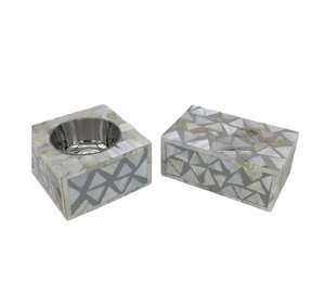 Brûleur à encens électrique en bois avec incrustation de nacre, plateau en nacre, boîte en résine Medkhan, brûleur Mabkhara, boîte en acrylique Mubkhar - Product Image 1