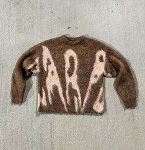 Sweat-shirt d'hiver personnalisé pour homme 2025 avec logo personnalisé, tricoté en laine/cachemire, impression numérique, anti-plis, col rond - Product Image 1