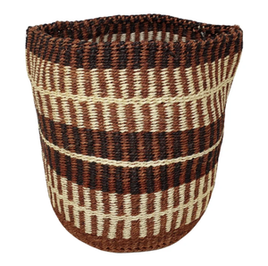 ตะกร้าแอฟริกันสำหรับตกแต่งทำด้วยมือ,ตะกร้าใส่พืชสไตล์โบโฮผลิตในเวียดนามปี100% - Product Image 4
