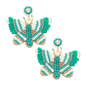 2025 alta moda al por mayor hecho a mano cuentas de semillas moda multicolor pendientes joyería Artificial para mujeres por glowin fashion - Product Image 1