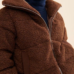 Nuevo Diseño, Venta al por Mayor, Chaqueta de Invierno para Mujer, Chaqueta Acolchada de Sherpa Personalizada, Impermeable, Transpirable, Cortavientos, de Algodón de Fábrica - Product Image 3