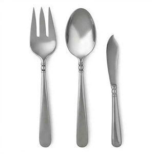 Elegante juego de cubiertos de acero inoxidable con mango plateado, utensilios de cocina, cubiertos decorativos, juego de vajilla al por mayor, bodas - Product Image 2