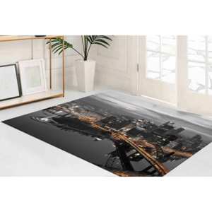 Tapis Pittsburgh Night View : Tapis imprimé avec motif de paysage urbain, tapis en chenille - Product Image 2