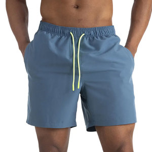 Design personnalisé Short de sport à fleurs pour hommes High Street Short de fitness d'été en coton uni avec cordon de serrage uni écologique - Product Image 5
