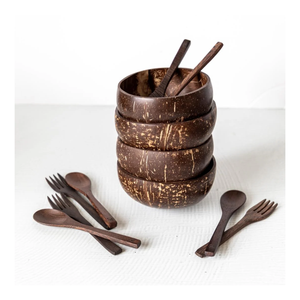 Bol en coquille de noix de coco écologique du Vietnam pour une cuisine zéro déchet de style rustique fait à la main avec prix de gros disponible - Product Image 2