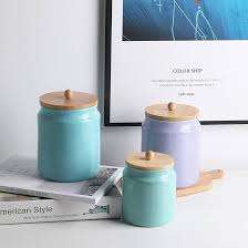 Pot en céramique de qualité indienne pour le stockage des essentiels de cuisine quotidiens, pot en céramique classique pour la présentation sur comptoir et étagère, TOUTES les couleurs - Product Image 4