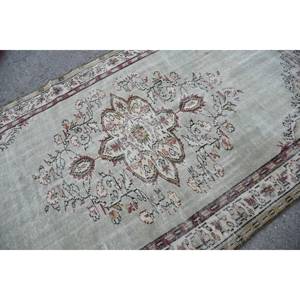 Tapis en laine patchwork rouge vert oriental 5.3x9.1 pieds tissage plat turc pour décor de salon 10mm d'épaisseur avec support en latex - Product Image 5