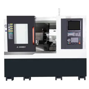 Enorme Markt Dubbele Spindel Cnc Draaibank Machine Met Power Turret Live Tooling