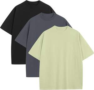 T-shirt pour homme en coton 100% respirant et écologique, impression sérigraphique tricotée, service OEM, prix de gros bon marché - Product Image 2