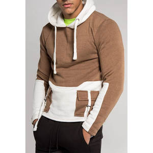 Sweat-shirts à capuche pour hommes de haute qualité, coupe classique, en polaire brodée, imperméables, style streetwear, vente en gros personnalisée - Product Image 1