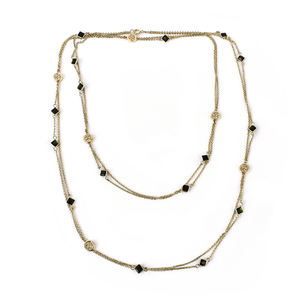 Vente en gros de perles de luxe en argent sterling 925 plaqué or collier de mariage pour femmes ensemble de bijoux - Product Image 4