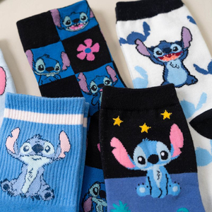 2024 Newest Accept Custom Logo Design Funny High Quality Stitch Cartoon Cotton Cute Sport <b>Socks</b> - Product Image 5