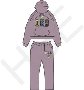 Survêtement OES personnalisé |   Ensemble sweat-shirt et pantalon brodés multicolores - Product Image 1