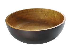 Cuenco de madera de forma redonda de diseño de lujo recién llegado hecho de cuenco de madera maciza para servir accesorios de cocina para el hogar a bajo precio - Product Image 6