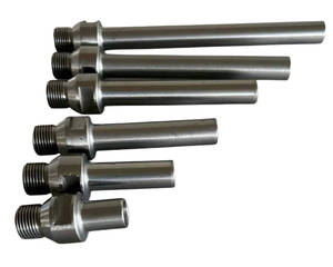Adaptateur <span class=keywords><strong>de</strong></span> pointe <span class=keywords><strong>de</strong></span> mandrin à gaz 1/2 pouce pour CNC, porte-outil M10 ou M12, filetage standard et inversé, plusieurs longueurs disponibles - Product Image 1