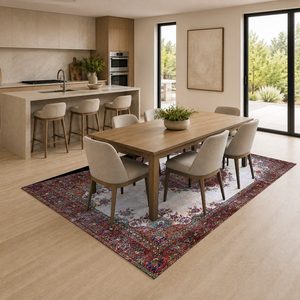 <b>RUGS</b> DEPOT LXDP-0718 Wholesale Multicolor Neutral Minimalist Designer Digital Printed Machine Washable <b>Chenille</b> <b>Rug</b> Non Slip - Product Image 4