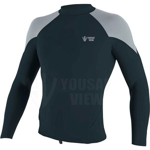 Último diseño Hombres Rash Guards Color teñido liso Sublimado BJJ Rash Guards para la venta Hombres Rashguard de manga larga - Product Image 1