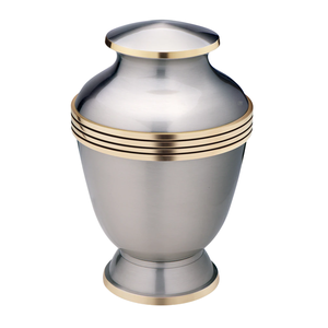 Urna funeraria de cremación de aluminio con logotipo personalizado de tamaño personalizado de estilo americano de Metal para cenizas humanas para adultos - Product Image 1