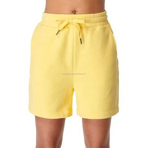 กางเกงขาสั้นผู้หญิงกางเกงขาสั้นผ้าคอตตอนสีพื้นลำลองสำหรับฤดูร้อนกางเกงขาสั้นหลวมเอวสูงสำหรับเด็กผู้หญิงกางเกงขาสั้นเย็นนุ่มสำหรับผู้หญิง - Product Image 1