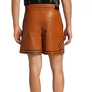 Usage décontracté Offre Spéciale hommes Shorts en cuir à vendre Haute qualité meilleure vente hommes Shorts en cuir vêtements d'entraînement - Product Image 2