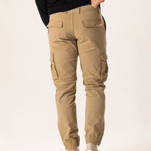 Pantalones Largos Casuales de Lona para Hombre, Ecológicos, Lavado Oscuro, Corte Holgado, con Cordón, Tallas Grandes, Multicolores, para Exteriores - Product Image 2