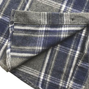 Camisas de franela sólida para hombre de nuevo diseño 100% algodón Regular Fit Casual manga larga transpirable secado rápido - Product Image 4