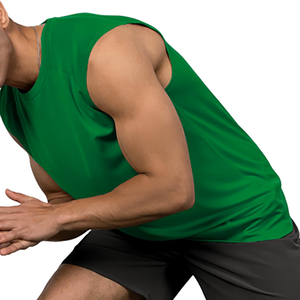 เสื้อกล้ามผู้ชายผ้าฝ้ายคุณภาพดี สไตล์สตรีท สีพื้น เรียบหรู - Product Image 3