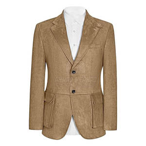 2026 Woolen Suede Leather Men's Lightweight Eco-Friendly Breathable 50% Coat Customizable Options for Travel Casual Wear Comfort - Product Image 5