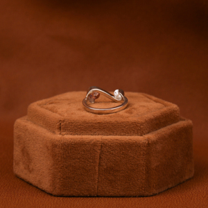 Pink & EF Round 18KT Solid Gold Engagement <b>Ring</b> 0.40 CT Lab Grown Diamond Solid Gold Plated Engagement <b>Ring</b> with Classic Style - Product Image 3
