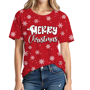 เสื้อยืดสวมใส่กลางแจ้งสำหรับผู้หญิงมาตรฐาน100% ลำลองคุณภาพสูงเสื้อยืดสลิมฟิตสำหรับผู้หญิง - Product Image 1