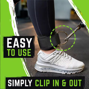 Correas de tobillo directas de fábrica con anillo en D ajustable GYM Fitness correas de tobillo Puños para máquinas de Cable Kickback correas de tobillo - Product Image 5