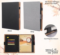 2025 Olivia International personnalisé style d'affaires cahiers en cuir PU faits à la main de haute qualité couverture rigide planificateur/Journal utilisation de bureau