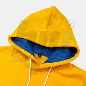 เสื้อฮู้ดดี้ผู้ชาย แบรนด์ส่วนตัว วัสดุทนทาน ผ้าฝ้ายผสม สีตัดกัน - Product Image 3