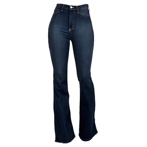 Pantalones de mezclilla rectos desgastados de secado rápido Pantalones de diseño elegante nuevo Premium Pantalones vaqueros de algodón 100% Pantalones de mujer - Product Image 5