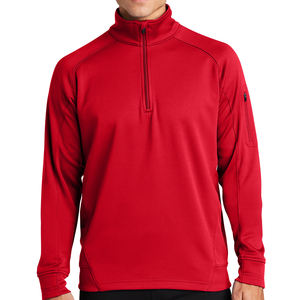 <b>Men</b> Light Weight 1/4 Quarter <b>Zip</b> <b>up</b> <b>Top</b> Quality Customized Work Heavy Gsm Fabric Material Custom Logo 100%Cotton Fleece Pullover - Product Image 2