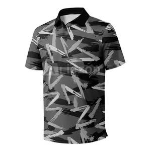 เสื้อกอล์ฟยืดได้สำหรับผู้ชาย, เสื้อโปโลน้ำหนักเบาป้องกันรังสียูวีสำหรับใส่สวิงใส่สบาย - Product Image 1