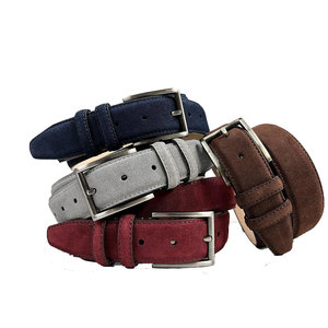 Cinturón de calidad premium para hombre, piel de vaca gruesa de 3 cm, cuero genuino de grano completo con hebilla de doble pasador, correas de Jeans de vaquero de lujo - Product Image 2