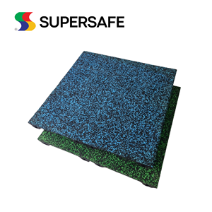 พื้นสนามเด็กเล่นยางซูเปอร์เซฟ500x500มม. ความหนา15-100มม. ความยืดหยุ่นสูงทนทาน - Product Image 4