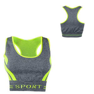 Soutien-gorge de sport respirant pour femmes, idéal pour le yoga et la course à pied, avec bretelles amovibles, soutien dorsal réglable et logo frontal - Product Image 6