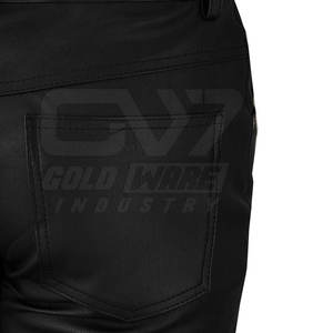 Venta al por mayor de pantalones de cuero para hombres Ropa deportiva Pantalones de cuero Uso de invierno Pantalones de cuero para hombres Para la venta en línea - Product Image 6